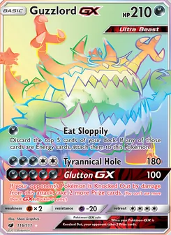 Guzzlord GX, Crimson Invasion No. 116 Normal