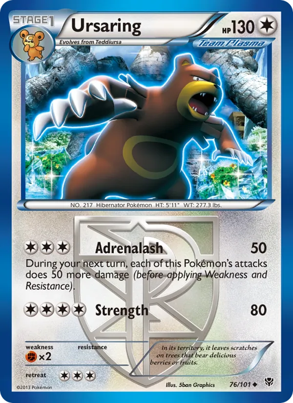 Ursaring, Plasma Blast Nº 76