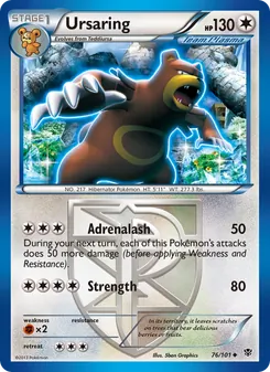 Ursaring, Plasma Blast Nº 76 Normal