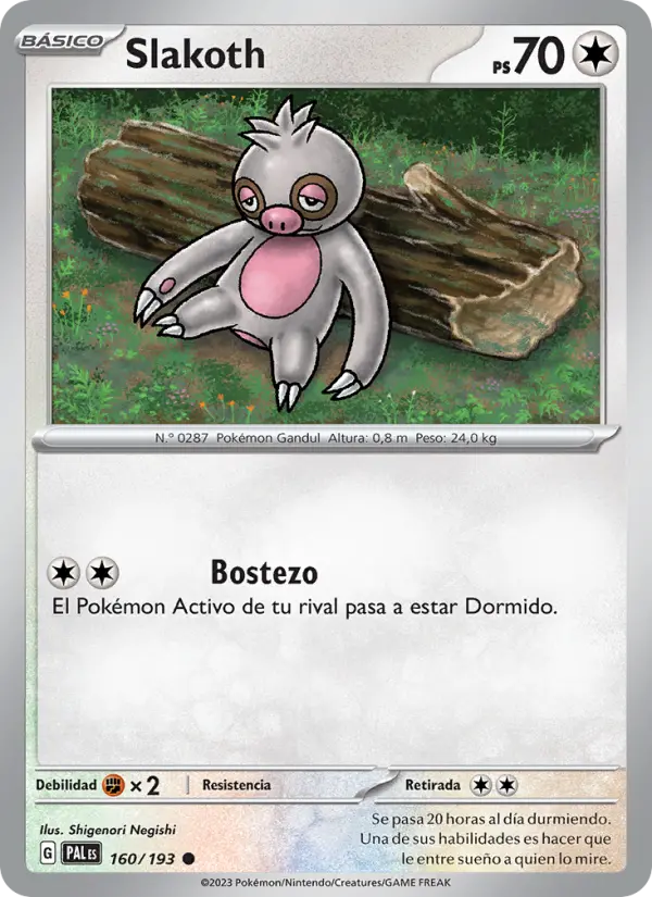 Slakoth, Evoluciones en Paldea No. 160