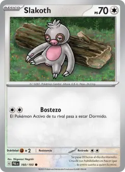 Slakoth, Evoluciones en Paldea No. 160 Normal