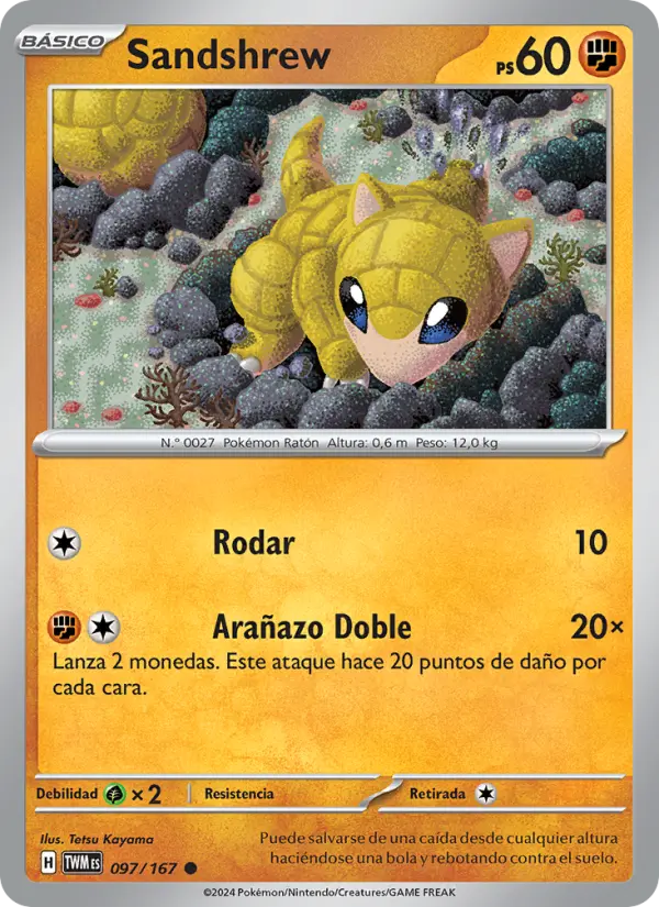 Sandshrew, Mascarada Crepuscular Nº 097
