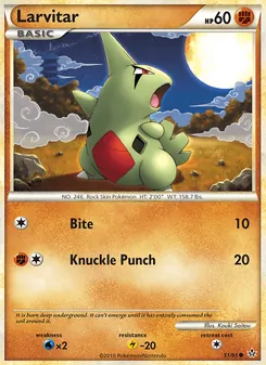 Larvitar, Unleashed Nº 51 Normal