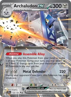 Archaludon ex, Surging Sparks No. 130 Holo