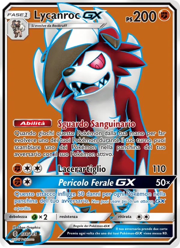 Lycanroc GX, Guardiani Nascenti No. 138