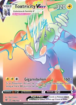 Toxtricity VMAX, Choque Rebelde No. 196 Holo