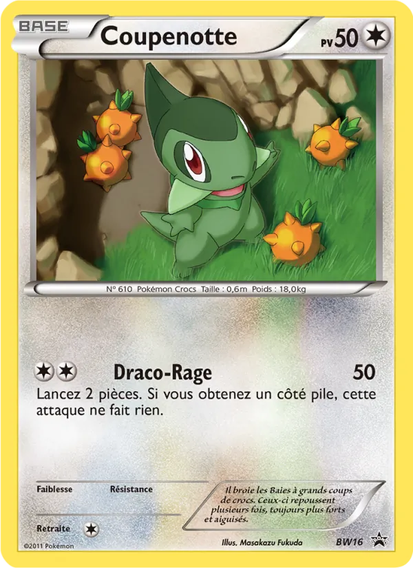 Coupenotte, Promo BW No. BW16