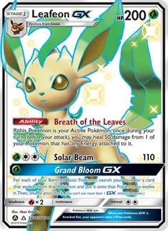 Leafeon-GX, Hidden Fates Shiny Vault Nº SV46 Normal