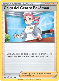 Chica del Centro Pokémon, Espada y Escudo No. 176 Normal