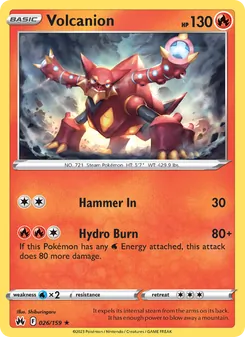 Volcanion, Crown Zenith No. 026 Holo