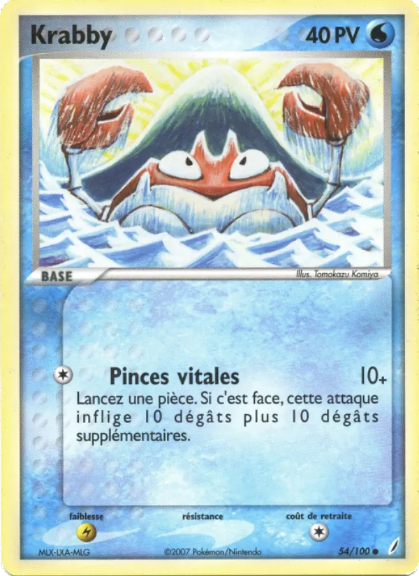 Krabby, EX Gardiens de Cristal Nº 54