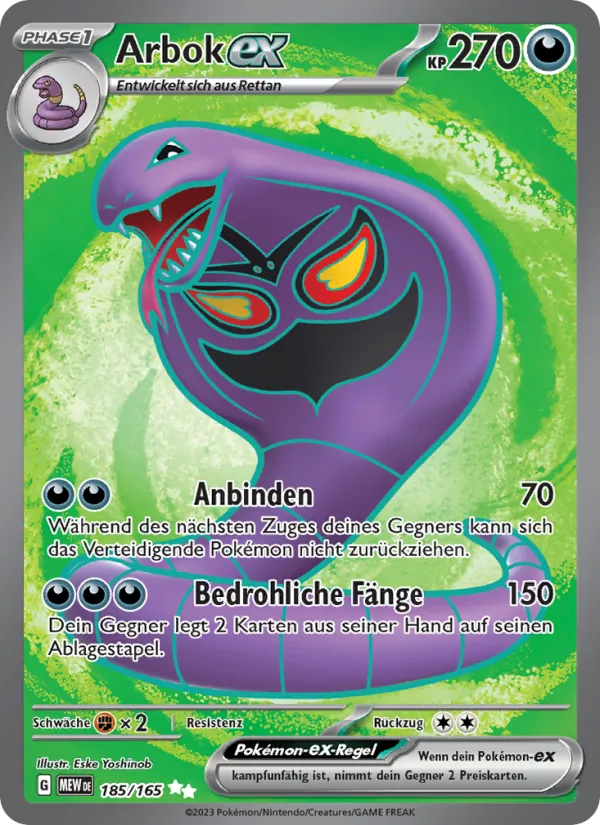 Arbok-ex, 151 No. 185