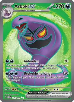 Arbok-ex, 151 No. 185 Holo