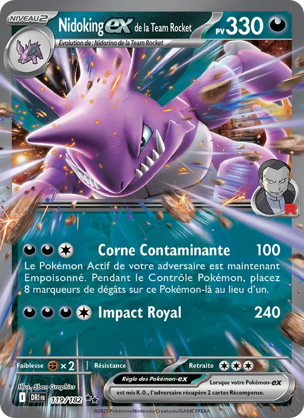 Nidoking-ex de la Team Rocket, Rivalités Destinées Nº 119