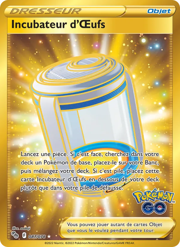 Incubateur d'Œufs, Pokémon GO No. 087
