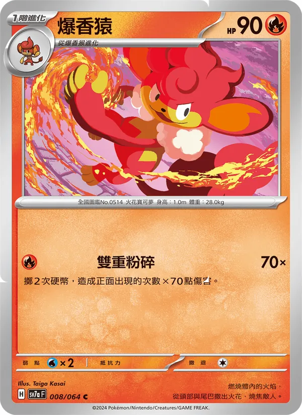 爆香猿, 樂園騰龍 No. 008