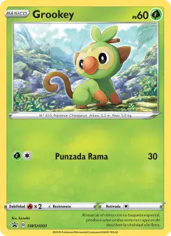 Grookey, Cartas de promoción ESES No. SWSH001 Holo