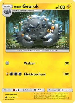 Alola-Georok, Teams Sind Trumpf Nº 36 Normal