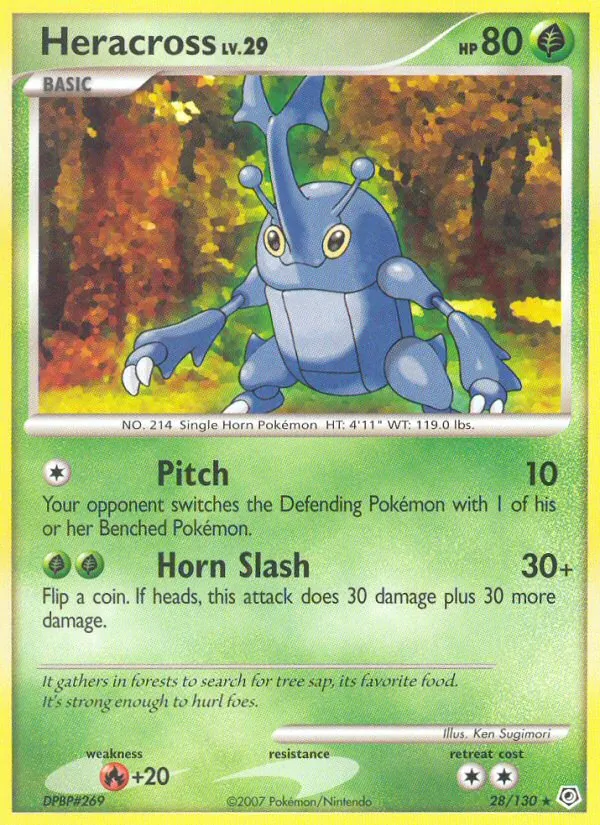 Heracross, Diamond & Pearl No. 28