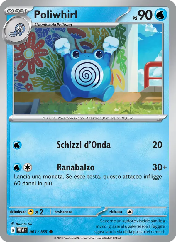 Poliwhirl, 151 Nº 061