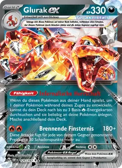 Glurak-ex, Obsidian Flammen No. 125 Holo