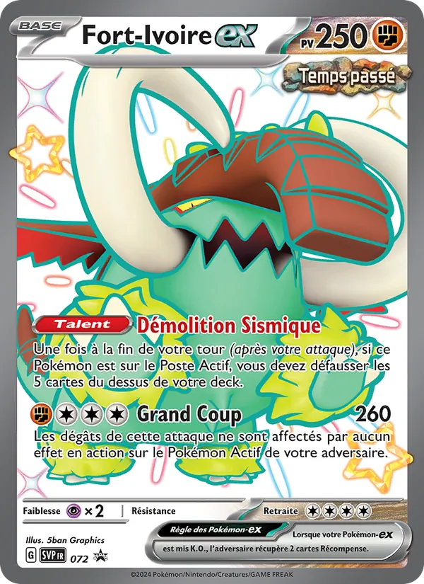 Fort-Ivoire-ex, SVP Black Star Promos Nº 072