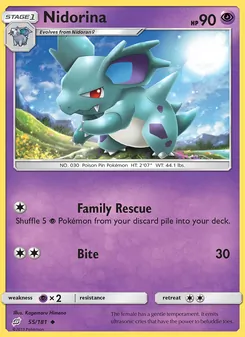 Nidorina, Team Up Nº 55 Normal