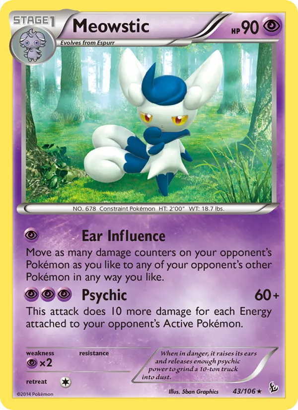 Meowstic, Flashfire No. 43