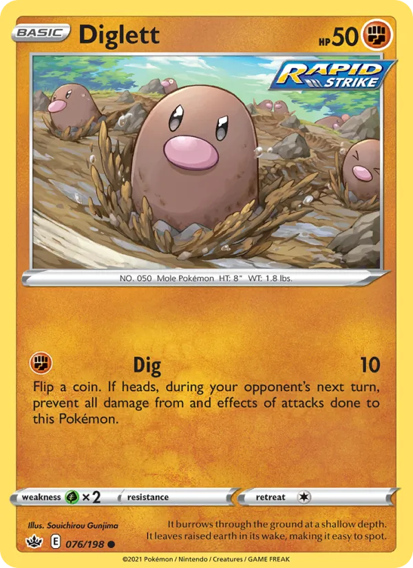 Diglett, Chilling Reign No. 76