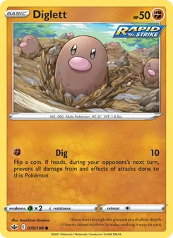Diglett, Chilling Reign Nº 76 Normal