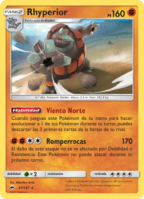 Rhyperior, Sombras Ardientes No. 67