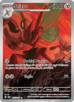 Scizor, Ossidiana Infuocata Nº 205 Holo