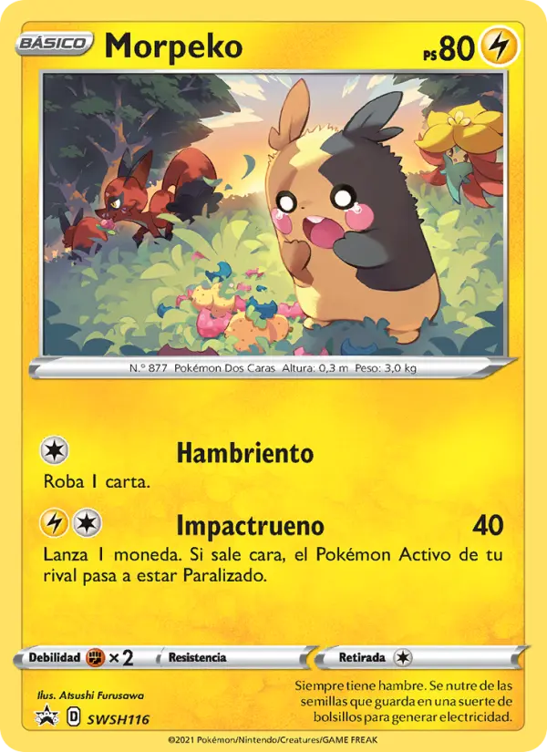 Morpeko, Cartas de promoción ESES Nº SWSH116