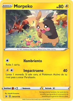 Morpeko, Cartas de promoción ESES No. SWSH116 Holo