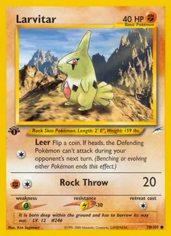 Larvitar, Neo Destiny Nº 70 Normal