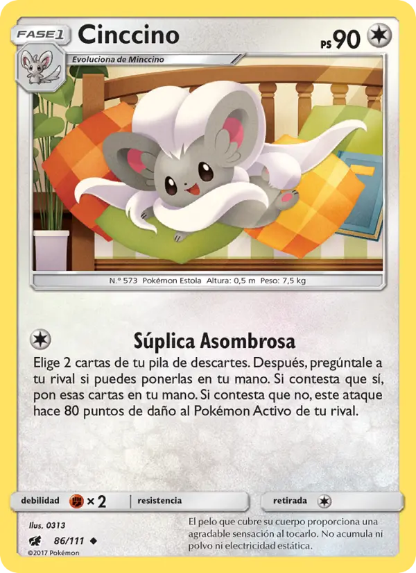Cinccino, Invasión Carmesí Nº 86