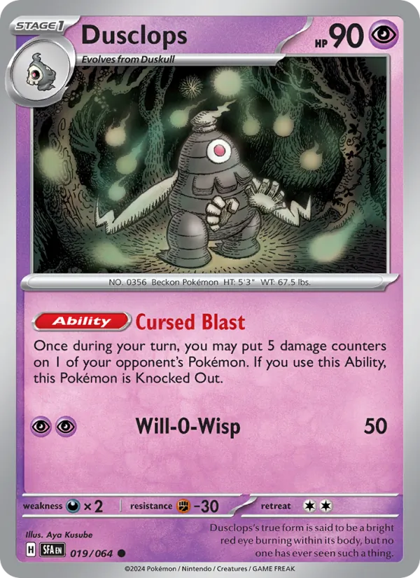 Dusclops, Shrouded Fable No. 019