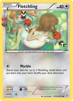 Fletchling, Generations No. RC25 Normal