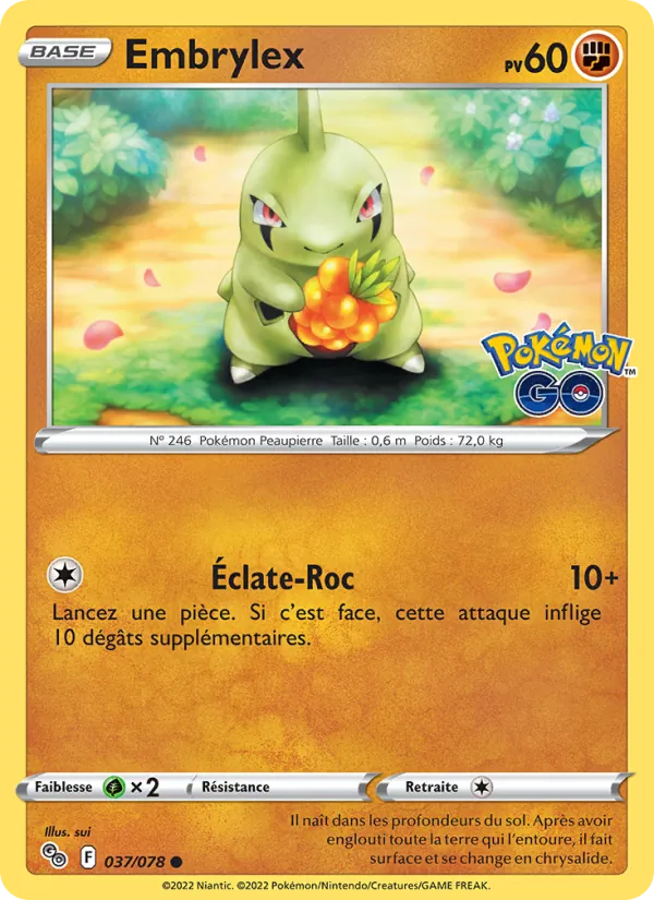 Embrylex, Pokémon GO Nº 037