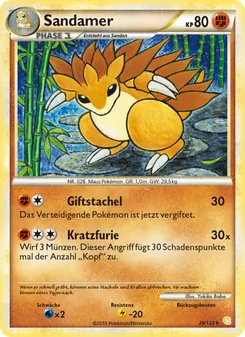Sandamer, HeartGold SoulSilver No. 29 Normal