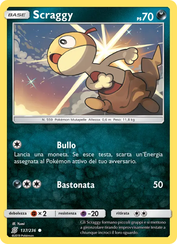 Scraggy, Sintonia Mentale Nº 137