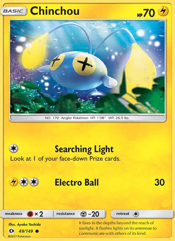 Chinchou, Sun & Moon No. 49