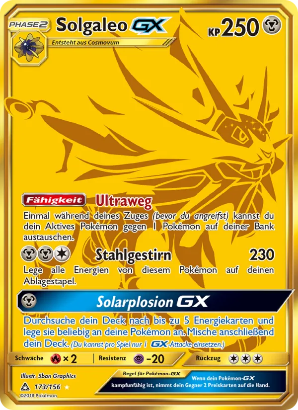 Solgaleo GX, Ultra-Prisma No. 173
