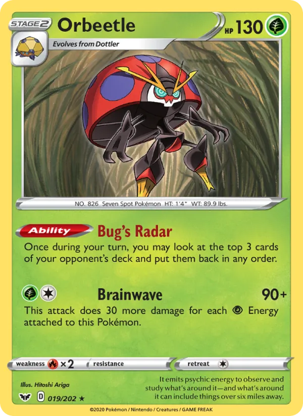 Orbeetle, Sword & Shield No. 19