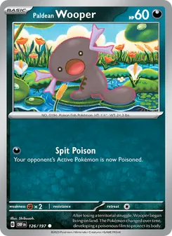 Paldean Wooper, Obsidian Flames Nº 126 Normal