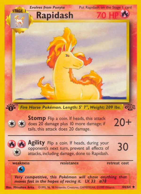 Rapidash, Jungle Nº 44