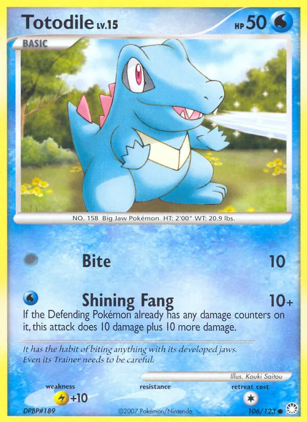Totodile, Mysterious Treasures Nº 106