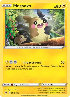 Morpeko, Cartas de promoción ESES No. SWSH012 Holo