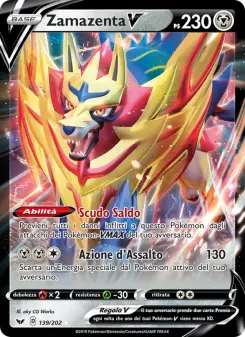 Zamazenta V, Spada e Scudo Nº 139 Holo