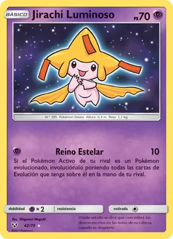 Jirachi Luminoso, Leyendas Luminosas Nº 42 Normal